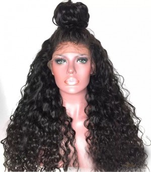 Futura Fiber Lace Front Wig 26inch Deep Curly 1B Looks & Feels Like Human Hair [SHDC]