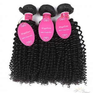 Deep Curly Brazilian Virgin Hair Wefts 3pcs/Lot Human Virgin Hair Weaves 3 Bundles [BRWDC3]