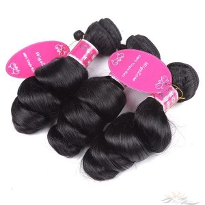 Big Spiral Curl / Loose Curl Brazilian Virgin Hair Wefts 3pcs/Lot Human Virgin Hair Weaves 3 Bundles [BRWLC3]