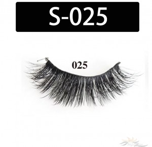 5D Silk Lashes Handmade Natural False Eyelash 5 Pairs/Pack [S-025]