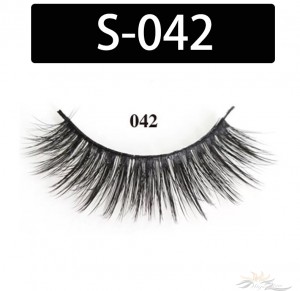 5D Silk Lashes Handmade Natural False Eyelash 5 Pairs/Pack [S-042]