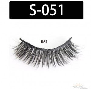 5D Silk Lashes Handmade Natural False Eyelash 5 Pairs/Pack [S-051]