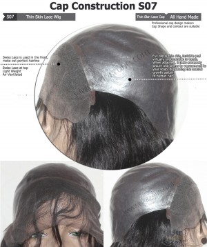 CUSTOM MADE THIN SKIN LACE WIG EXACTLY AS YOU WANT [S07]